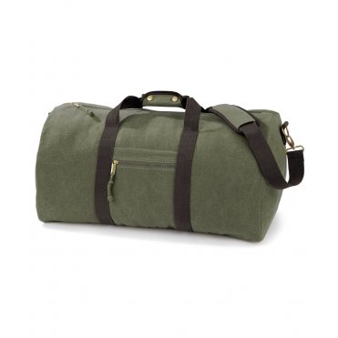 QD613 Vintage Canvas Holdall