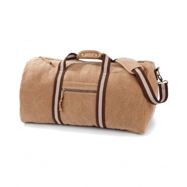 QD613 Vintage Canvas Holdall