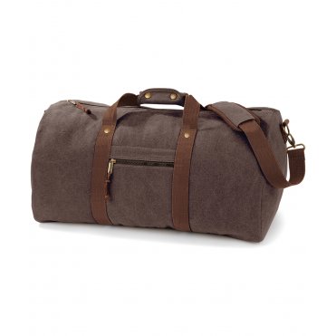 QD613 Vintage Canvas Holdall