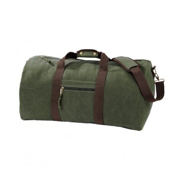 QD613 Vintage Canvas Holdall