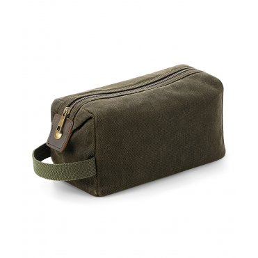 QD651 Heritage Waxed Canvas Wash Bag