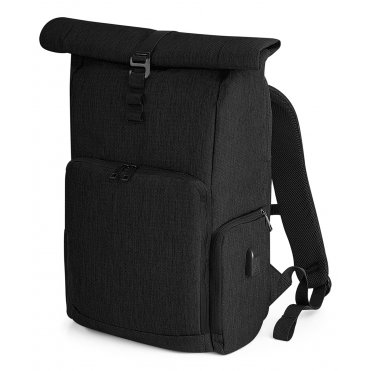 QD995 Q-Tech Charge Roll-Top Backpack