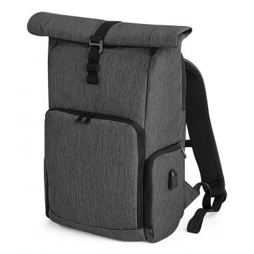 QD995 Q-Tech Charge Roll-Top Backpack