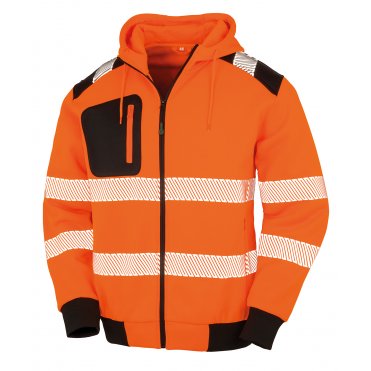 R503X Recycled Robust Zipped Safety Hoodie