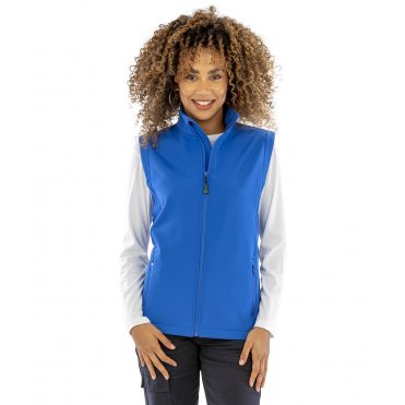 R902F Women's Recycled 2-Layer Printable Softshell Bodywarmer