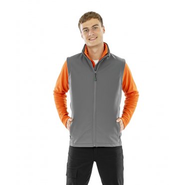 R902M Men's Recycled 2-Layer Printable Softshell Bodywarmer