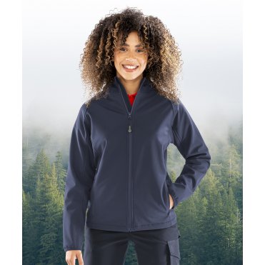 R911F Women's Recycled 3-Layer Printable Hooded Softshell