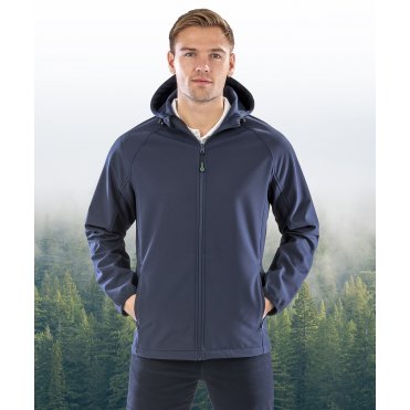 R911M Recycled 3-Layer Printable Hooded Softshell