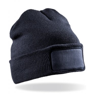 RC927 Recycled Double Knit Printers Beanie
