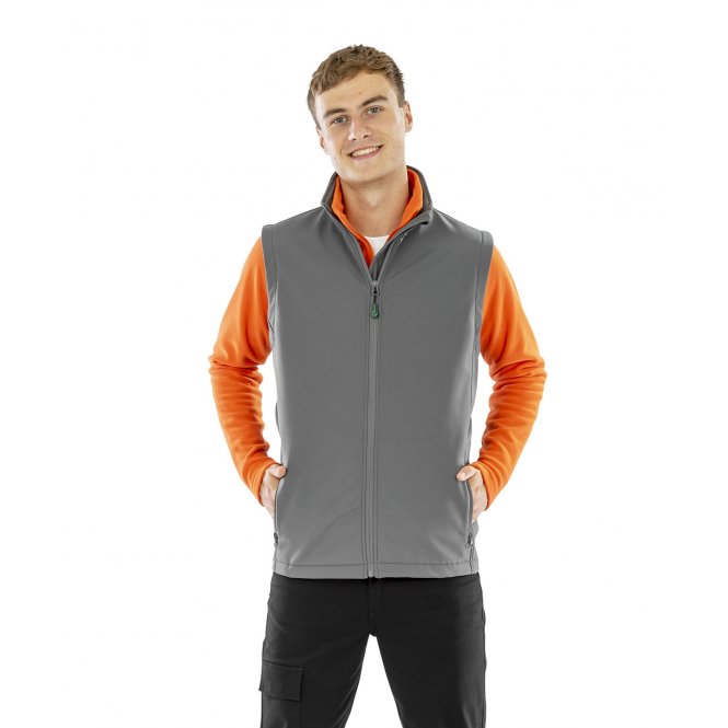 Result Genuine Recycled R902M Men's Recycled 2-Layer Printable Softshell Bodywarmer