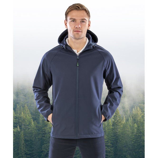 Result Genuine Recycled R911M Recycled 3-Layer Printable Hooded Softshell