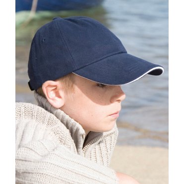 R24JP Children's Low-Profile Heavy Brushed Cotton Cap With Sandwich Peak