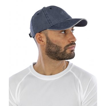 RC54X Washed Fine Line Cotton Cap With Sandwich Peak