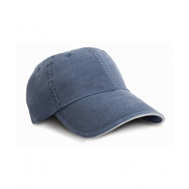 RC54X Washed Fine Line Cotton Cap With Sandwich Peak
