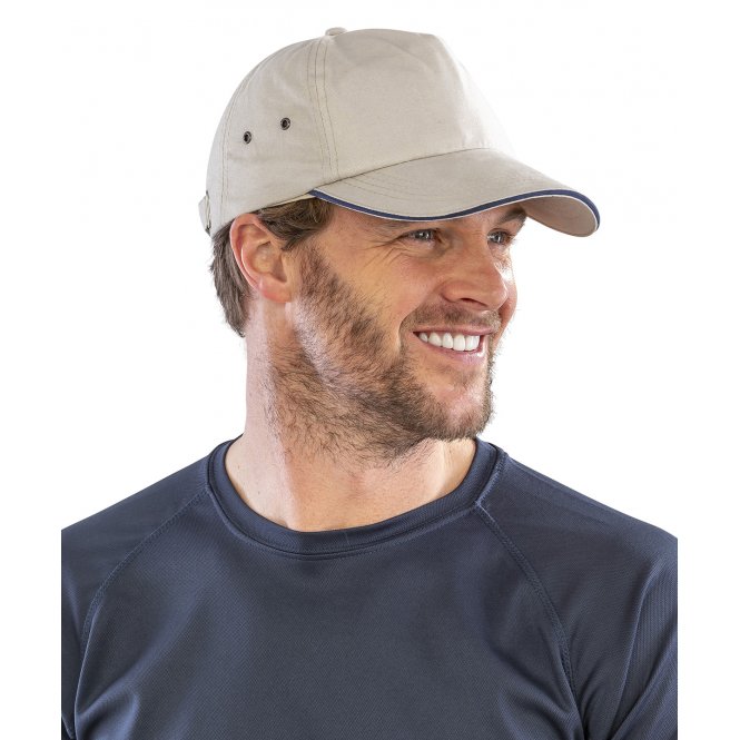Result Headwear RC72X Printers Plush Cotton 5-Panel Cap