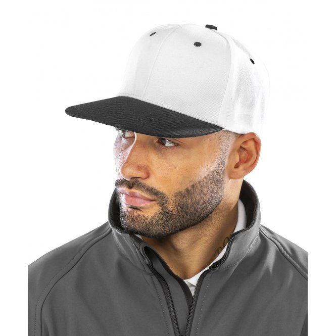 Result Headwear RC82X Bronx Original Flat Peak Snapback Dual Colour Cap