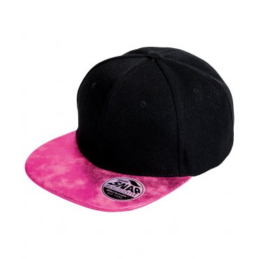 RC87X Bronx Glitter Flat Peak Snapback Cap