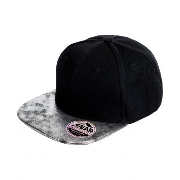 RC87X Bronx Glitter Flat Peak Snapback Cap