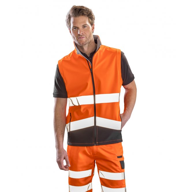 Result Safeguard R451X Printable Safety Softshell Gilet