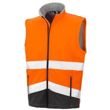 R451X Printable Safety Softshell Gilet