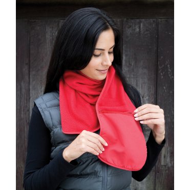 R100A Polartherm Fleece Scarf With Zip Pocket