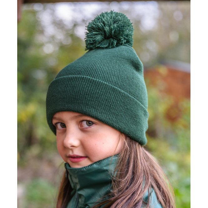 Result Winter Essentials RC28J Children's Pom-Pom Beanie