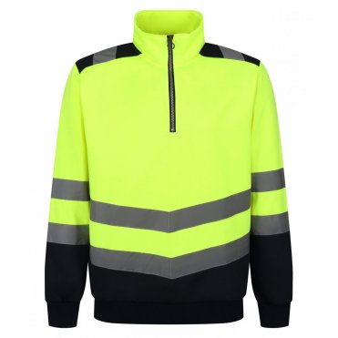 RG466 Pro Hi-Visibility 1/4 Zip Sweatshirt