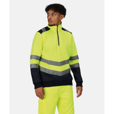 RG466 Pro Hi-Visibility 1/4 Zip Sweatshirt
