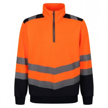 RG466 Pro Hi-Visibility 1/4 Zip Sweatshirt