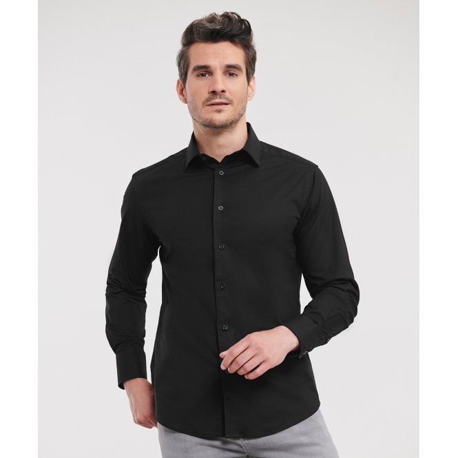 Russell Athletic Collection J946M Long Sleeve Easycare Fitted Shirt