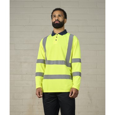 RX715 Hi-Visibility Long Sleeve Polo