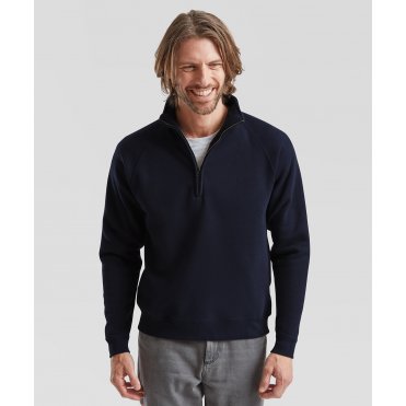 SS830 Premium 70/30 Zip-Neck Sweatshirt