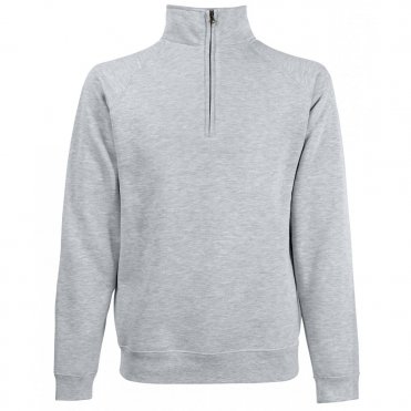 SS830 Premium 70/30 Zip-Neck Sweatshirt