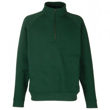 SS830 Premium 70/30 Zip-Neck Sweatshirt
