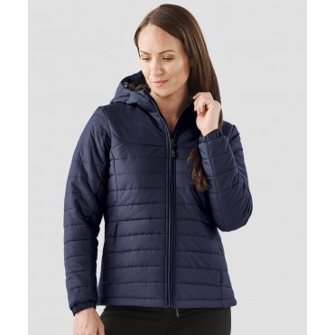 ST213 Women's Nautilus Quilted Hooded Jacket
