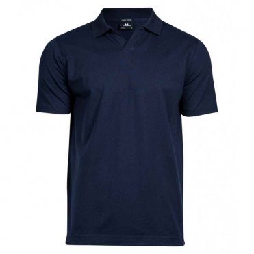 T1404 Luxury Stretch V-Neck Polo Shirt
