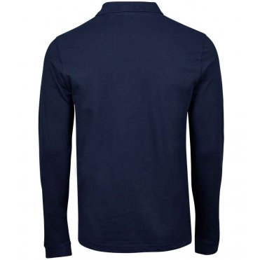 T1406 Luxury Stretch Long Sleeve Polo Shirt