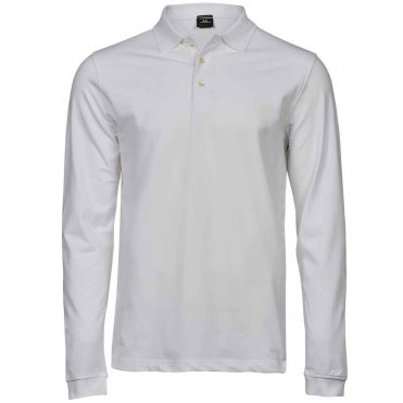 T1406 Luxury Stretch Long Sleeve Polo Shirt