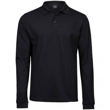 T1406 Luxury Stretch Long Sleeve Polo Shirt