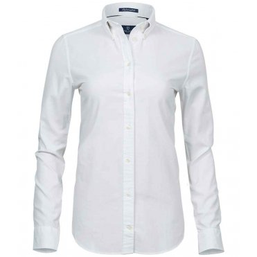 T4001 Women's Perfect Long Sleeve Oxford Shirt