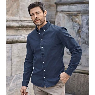 T4002 Long Sleeve Casual Twill Shirt