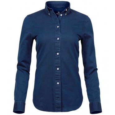 T4003 Women's Long Sleeve Casual Twill Shirt