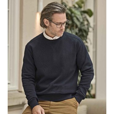 T5504 Ribbed Interlock Crew Neck Sweatshirt