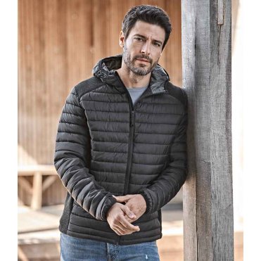 T9610 Crossover Hooded Padded Outdoor Jacket