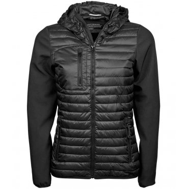 T9629 Women's Crossover Hooded Jacket