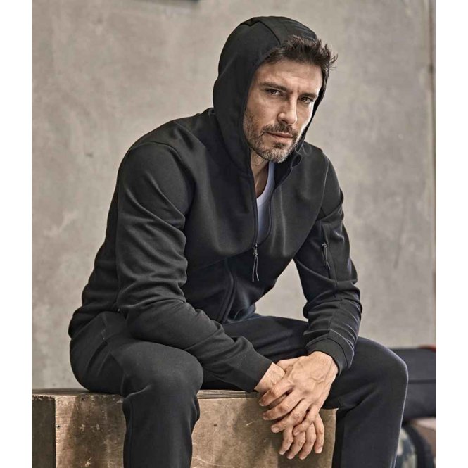 Tee Jays T5706 Athletic Hooded Full-Zip Sweat Jacket