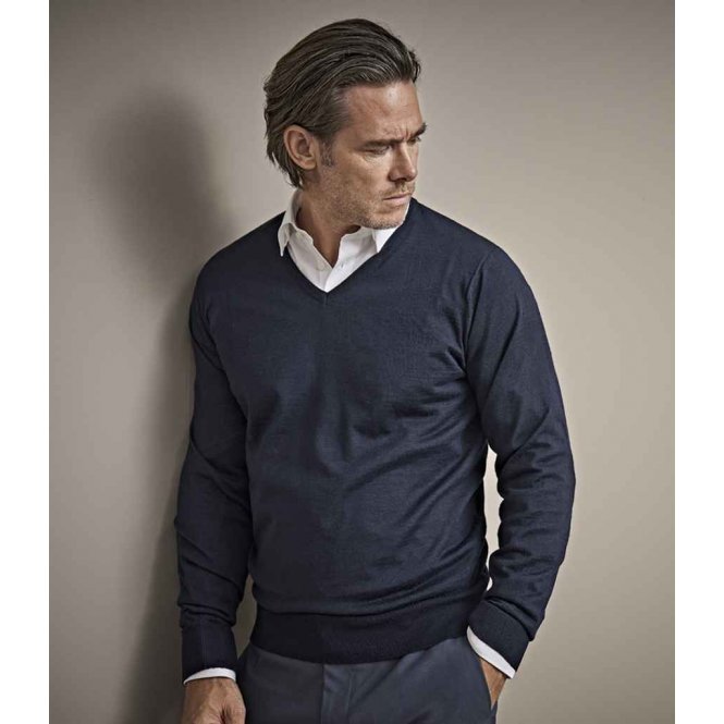 Tee Jays T6001 Merino Blend V-Neck Sweater
