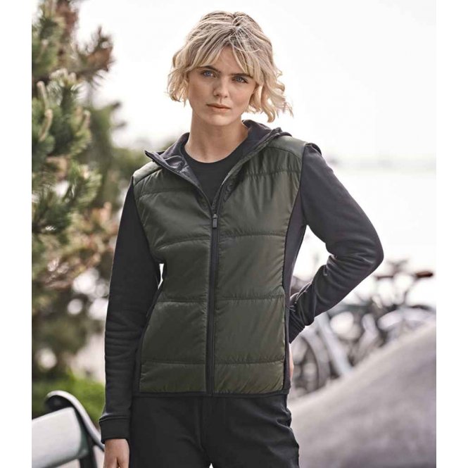 Tee Jays T9113 Women's Hybrid-Stretch Hooded Jacket