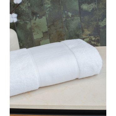TC506 Organic Bath Sheet With Printable Border