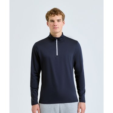 TR111 TriDri Recycled Long Sleeve Brushed Back 1/4 Zip Top